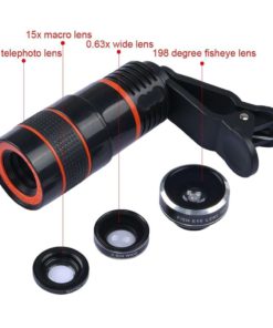 Apexel 4 In 1 Camera Lens 8X Telephoto Lens+Fisheye+Wide Angle + Macro Lens F.. 10 182312008860 2