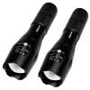 Aukvi 2Pcs Tactical Flashlight Military Tac Light Water Resistant 5 Mode Zoom.. - $17.95