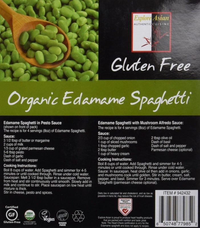 Organic Edamame Spaghetti - 2 Lbs (907G) - $35.95
