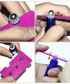 Pack Of 6 10Ml Cobalt Blue Glass Roll On Bottles With Stainless Steel Roller .. 9 182312025088 2