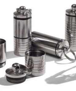 Cielo Pill Holders - Petite Slim Single Chamber Stainless Steel Keychain Pill.. 11 182312028697 5