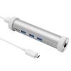 Aukey Usb C Hub With 3 Usb 3.0 Ports 1 Ethernet Port Silver Aluminum Body For.. 9 182312030347 0