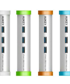 Aukey Usb C Hub With 3 Usb 3.0 Ports 1 Ethernet Port Silver Aluminum Body For.. 10 182312030347 2