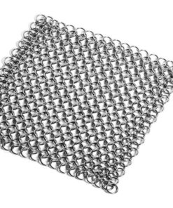 Alternative view of Hudson Essentials Cast Iron Cleaner Xl 7X7 Premium Stainless Steel Chainmail ..