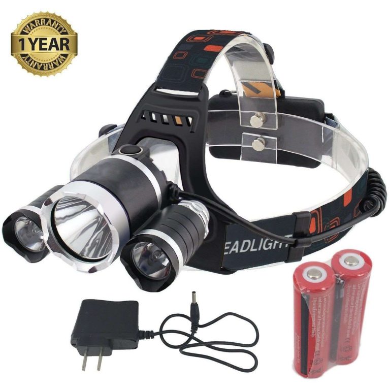 Gyy Super Bright Headlamp Headlight Flashlight 4 Modes 3 Cree T6 Led Light To..