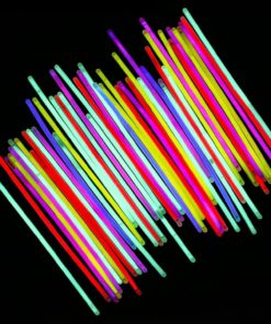Alternative view of Neon Light Up Glow Sticks Bright Glo Lite Stix 8'' Bracelet Necklace Favors 2..