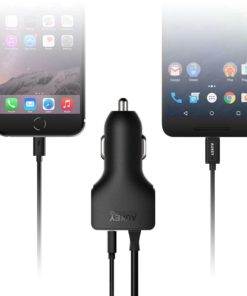 Aukey Car Charger With Aipower Usb-A Port & Attached 3.3Ft Usb-C Connector Fo.. 15 182312037674 7