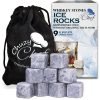 Whiskey Rocks Pack Of 9 Soapstone Sipping Stones Chilling Cubes By Chuzy Chef 7 182312047754 0 1