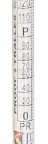 Glass Alcoholmeter/Hydrometer Proof And Tralles