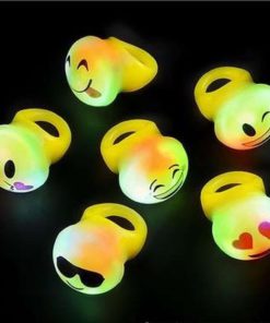 Alternative view of Flashing Led Light Up Toys Emoji Rings 24 Pack 2 Dozens
