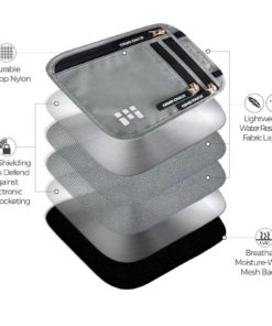 Zero Grid Neck Wallet W/Rfid Blocking- Concealed Travel Pouch & Passport Holder 10 182312048502 3