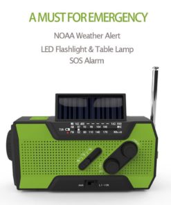 Alternative view of Runningsnail Solar Crank Noaa Weather Radio For Emergency With 2000Mah Power ..