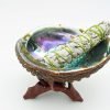 Smudging Kit With Abalone Shell Wooden Tripod White Sage Smudge Stick (Large)