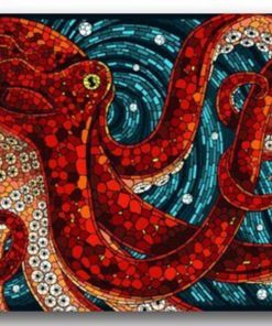 Octopus In The Oceans Large Doormat Neoprene Backing Non Slip Outdoor Indoor ..