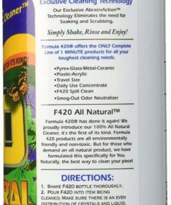 Alternative view of All Natural Formula 420 Pirex-Glass Metal-Ceramic Cleaner 2 Bottles 16 Ounces..