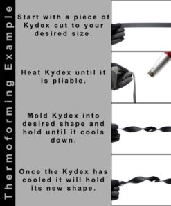 Kydex V - Black 12" X 12" X 0.125" Pack Of 1 Sheet 7 182312063106 2