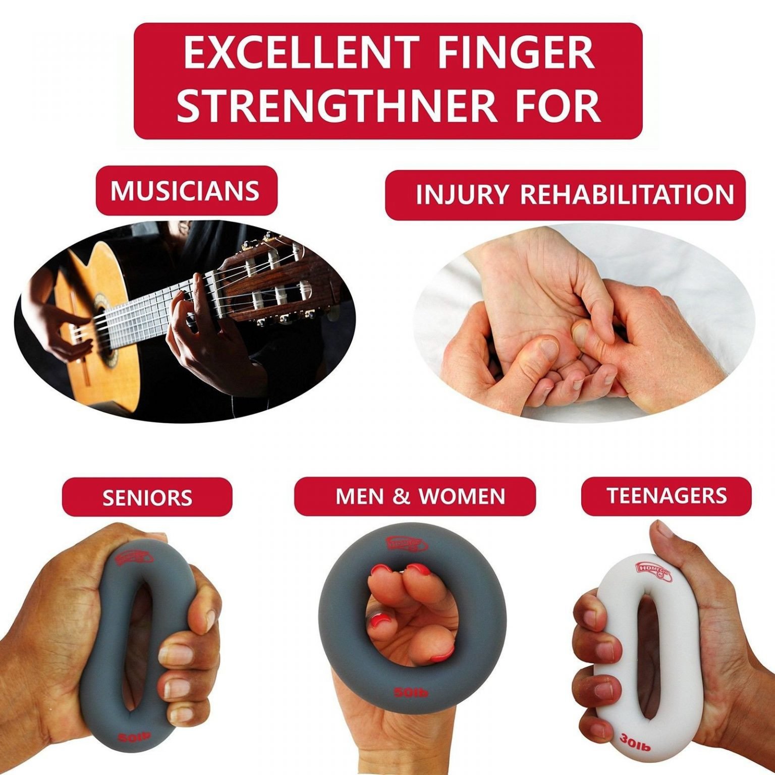 3In1 Hand Strengthener Grip Rings To UseIncrease Your Ha.. Swiftsly