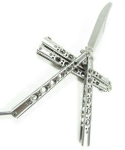 Alternative view of Icetek Sports 46488 Metal Steel Practice Balisong Butterfly Trainer With No O..
