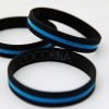 Police Officer Thin Blue Line Bracelets - 3 6 & 12 Pack Of Law Enforcement Wr.. 4 182312084439 0