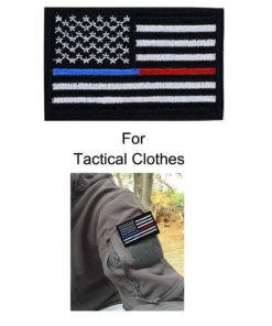 2 Pieces Tactical Usa Flag Patches -Thin Red And Blue Line Velcro American Fl.. 9 182312085507 3