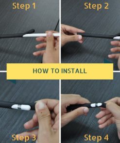 Apple Pencil Case Holder Skin Pocket Sleeve Cover For Ipad Pro (Black) 12 182318813586 5