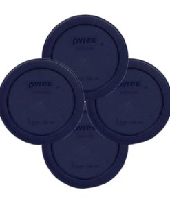 Pyrex Round 1 Cup 236Ml Storage Lid Cover Blue 4 Pack # 7202-Pc 9 182318813833 0 1