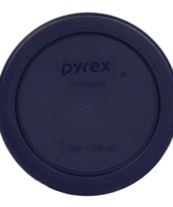 Alternative view of Pyrex Round 1 Cup 236Ml Storage Lid Cover Blue 4 Pack # 7202-Pc