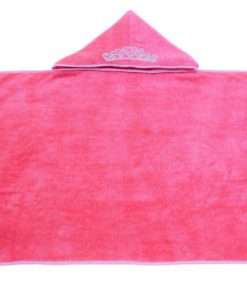 Princess Hooded Kid Towel (Pink) 27.5" X 49" Plush And Absorbent Luxury Bath .. 8 182318814745 3