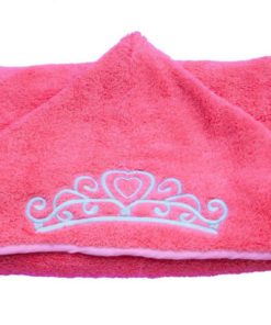 Princess Hooded Kid Towel (Pink) 27.5" X 49" Plush And Absorbent Luxury Bath .. 9 182318814745 4