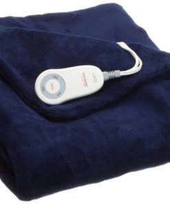 Alternative view of Sunbeam Microplush Heated Throw Royal Blue Tsm8Us-R505-32A00