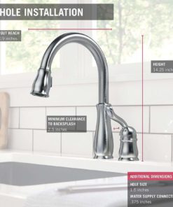 Delta Faucet 978-Ar-Dst Leland Single Handle Pull-Down Kitchen Faucet With Ma.. 7 182318818420 2