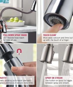 Delta Faucet 978-Ar-Dst Leland Single Handle Pull-Down Kitchen Faucet With Ma.. 8 182318818420 3