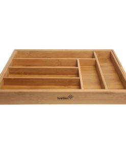 Ivation Large Expandable Bamboo Drawer Organizer - Adjustable Dimensions Mult.. 10 182318825731 3