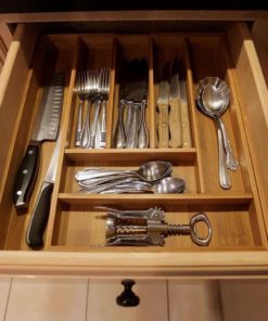 Ivation Large Expandable Bamboo Drawer Organizer - Adjustable Dimensions Mult.. 12 182318825731 5