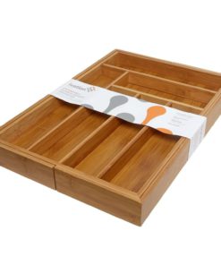 Ivation Large Expandable Bamboo Drawer Organizer - Adjustable Dimensions Mult.. 13 182318825731 6