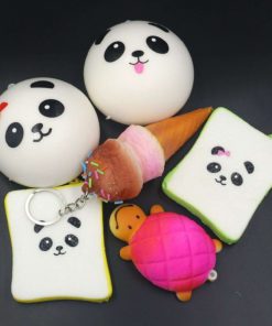 Trasfit Set Of 6 Squishy Charms Kawaii Soft Foods Jumbo Squishies Panda Bread.. 21 182318826647 0 1