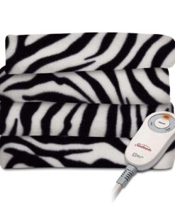 Sunbeam Fleece Heated Throw Zebra Black 3 182318828659 0 1