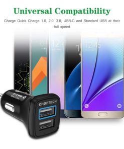 Quick Charge 3.0 Usb Type C Car Charger Choetech 30W Dual Usb Car Charger Wit.. 27 182318830123 3 1