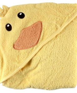 Luvable Friends Animal Face Hooded Woven Terry Baby Towel Duck 15 182318832279 0 1
