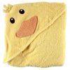 Luvable Friends Animal Face Hooded Woven Terry Baby Towel Duck 4 182318832279 0
