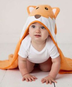 Luvable Friends Animal Face Hooded Woven Terry Baby Towel Duck 18 182318832279 3 1