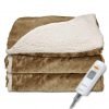 Sunbeam Reversible Sherpa/Mink Heated Throw Honey Trt8Wr-R230-25A00 7 182318832424 0