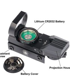 Vokul Tactical 4 Reticle Red Dot Open Reflex Sight With Weaver-Picatinny Rail.. 25 182318835041 4 1