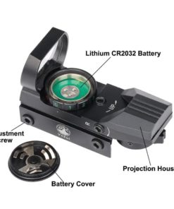 Vokul Tactical 4 Reticle Red Dot Open Reflex Sight With Weaver-Picatinny Rail.. 18 182318835041 4