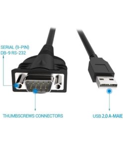 Alternative view of Momocity Usb To Vga Serial Converter Cable Usb To Db9 Male Serial Adapter