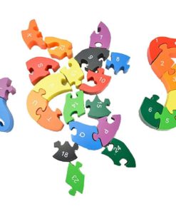 Dd Wooden Jigsaw Puzzles Winding Snake Toys Letter & Numbers Puzzles Educatio.. 8 182318838123 3
