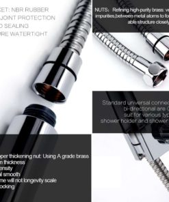 Sr Sun Rise Flexible 304 Stainless Steel Handheld Shower Head Hose Extra Long.. 24 182318844202 3 1