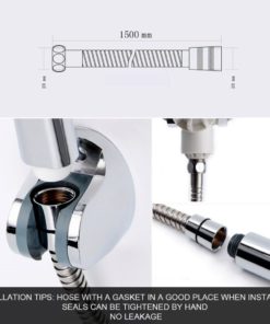 Sr Sun Rise Flexible 304 Stainless Steel Handheld Shower Head Hose Extra Long.. 19 182318844202 5