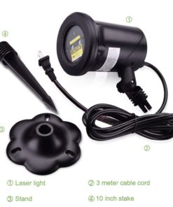 Homitt Laser Christmas Light Show W/ 11 Modes Led Projecter Waterproof Landsc.. 12 182318844824 5