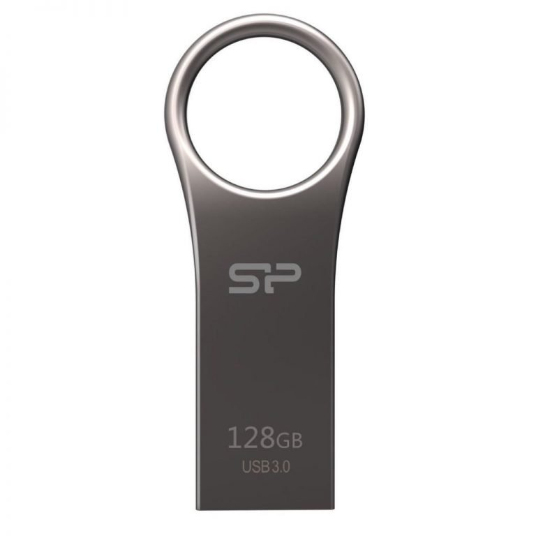 Silicon Power 128Gb Jewel J80 Usb 3.0 Flash Drive Titanium (Sp128Gbuf3J80V1Tne)